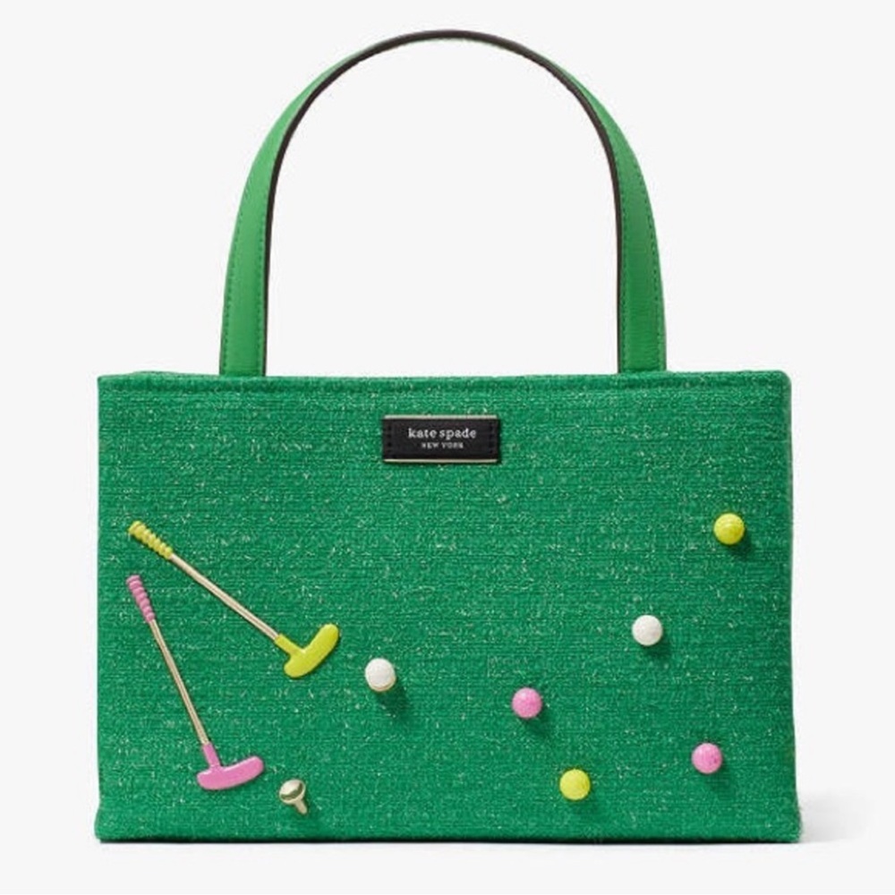 NWT Kate Spade Golf Sam Icon AstroTurf Fabric Tote